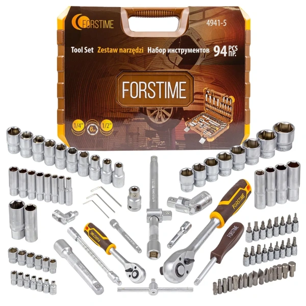 Набор инструментов 94 пр.1/4'',1/2''(6гр.)(4-32мм)