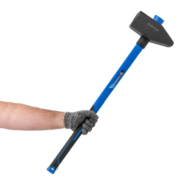 Молоток с фиберглассовой ручкой и резиновой противоскользящей накладкой (10000гр.,L ручки-800мм)