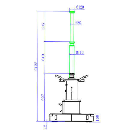 Подъемник напольный канавный г/п 15 т Хорекс Авто HL16A