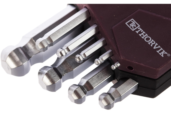 Набор ключей торцевых шестигранных коротких с шаром HKSB9S, H1.5-H10