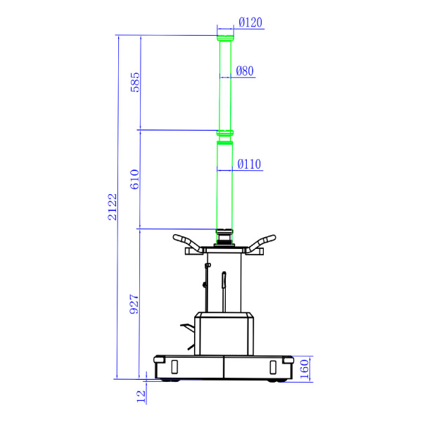 Подъемник напольный канавный г/п 15 т Хорекс Авто HL16A