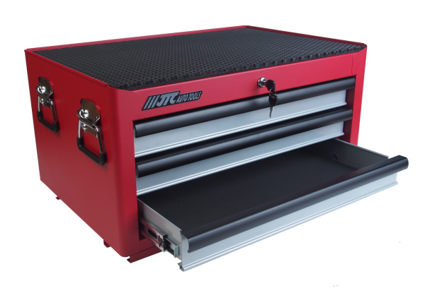 Ящик для инструмента красный JTC 5639 (3 секции средней глубины)