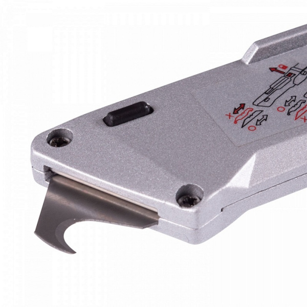 Нож со сменными трапециевидными лезвиями KING TONY 7945-07, 19 мм, складной