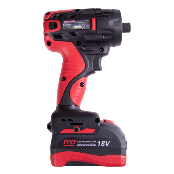 Аккумуляторный шуруповерт MIGHTY SEVEN DS-201AP, 18 В, 4 предмета, кейс, в комплекте набор бит