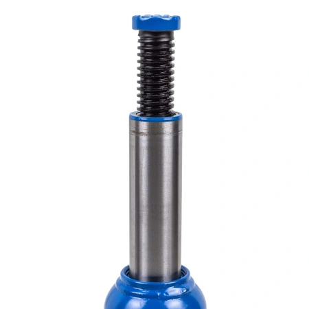 Домкрат гидравлический бутылочный, 10т (с предохранительным клапаном, минимальная высота: 190 мм, ход штока: 110 мм, ход винта: 60 мм, максимальная вы