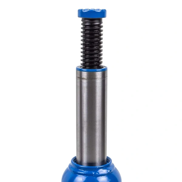 Домкрат гидравлический бутылочный, 10т (с предохранительным клапаном, минимальная высота: 190 мм, ход штока: 110 мм, ход винта: 60 мм, максимальная вы