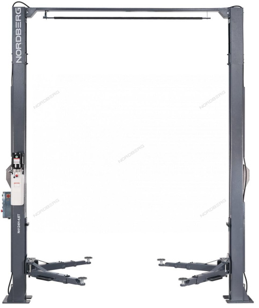 Подъёмник двухстоечный 4,5т 380V с верхней синхронизацией с электростопорами NORDBERG N4124HE-4,5G