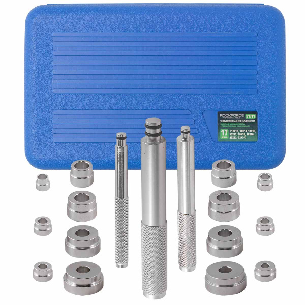 Набор оправок для работы с подшипниками и сальниками (10х12,12х14,14х16,15х17,16х18,18х20,20х22,22х24,25х27,28х30,30х34,32х36,35х40,38х42)17пр.в кейсе