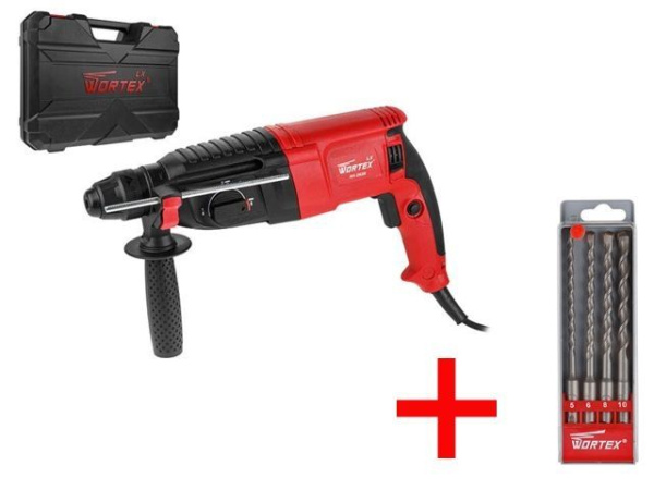 Перфоратор WORTEX LX RH 2628 в чем. + АКЦИЯ!(буры в подарок)