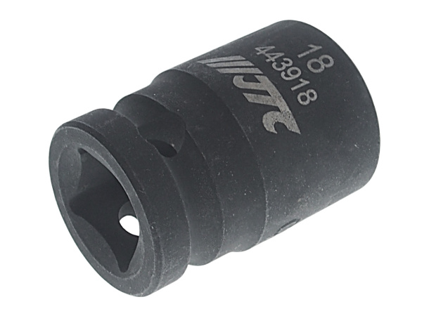 Головка торцевая 12-ти гранная ударная JTC 443918 (1/2", 18 мм, L=38 мм)