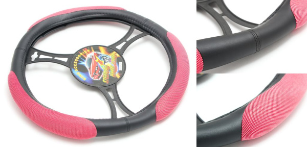 Чехол руля KSW-064-2-BK/R--M