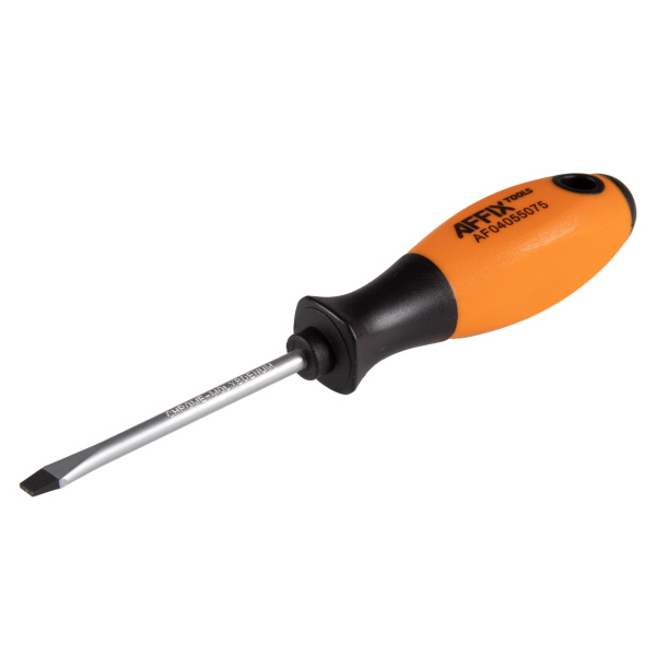 Отвертка шлицевая Slotted 5,5 мм 75 мм AFFIX AF04055075