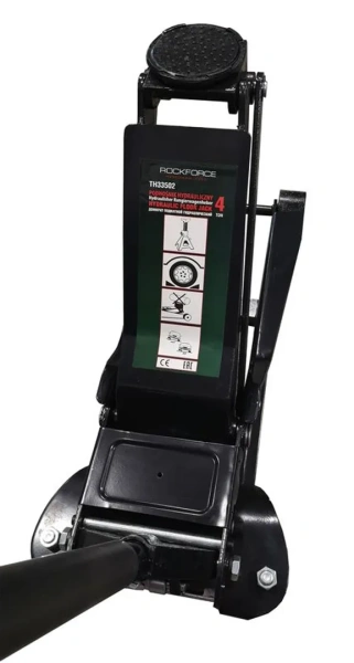 Домкрат подкатной гидравлический двухпоршневой 4т (h min 95мм, h max 560мм)