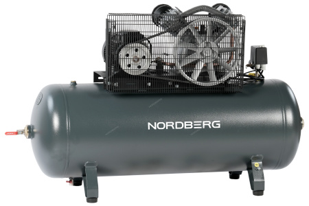 Компрессор поршневой NORDBERG NCP300/880 с ременной передачей 380 В, ресивер 270 л, 880 л/мин