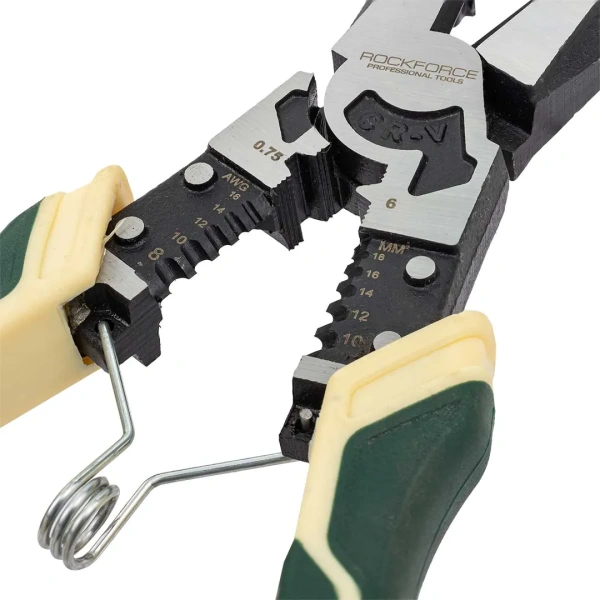 Плоскогубцы комбинированные для снятия изоляции 8,5''(215мм) в блистере