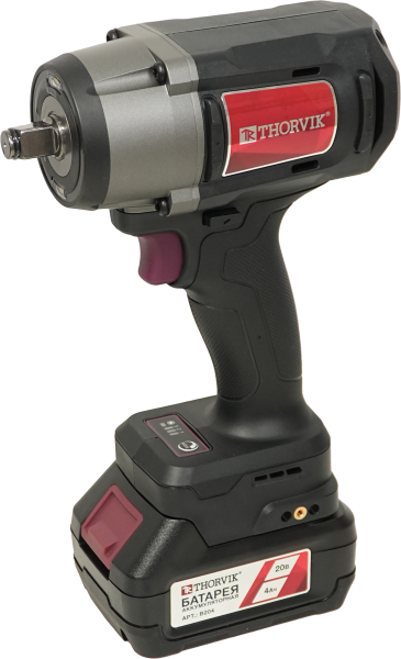 Гайковерт аккумуляторный Thorvik BWI20311, 1/2"DR, 20В, 1100 Нм