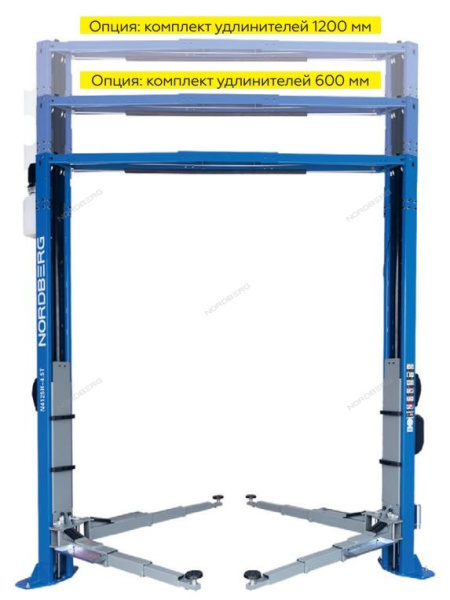 Подъемник двухстоечный 4,5т 380V с верхней синхронизацией NORDBERG N4125H-4,5T