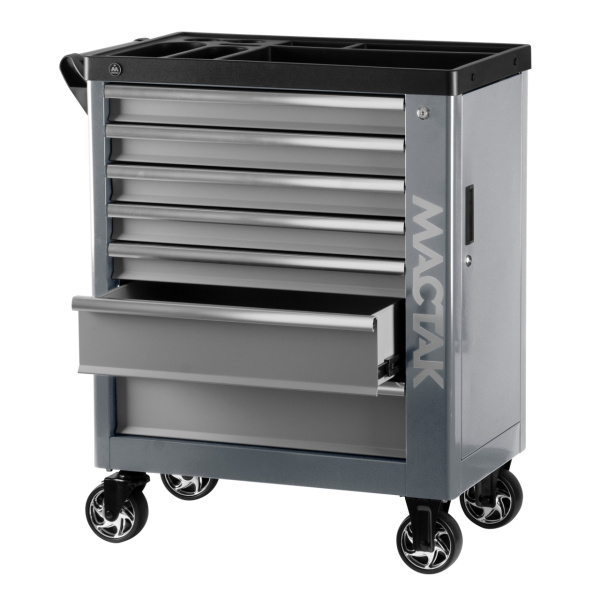 Тележка инструментальная НОВА МАСТАК 521-07580G (7 выдвижных ящиков, серая)