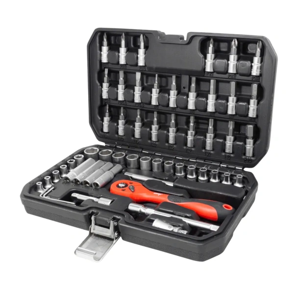 Набор инструментов 56пр 1/4''(6гр) (4-14мм, Е4-Е10)