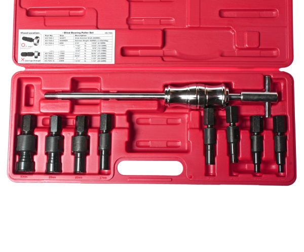 Набор съемников подшипников цанговых JTC 1843 (9 предметов в кейсе)