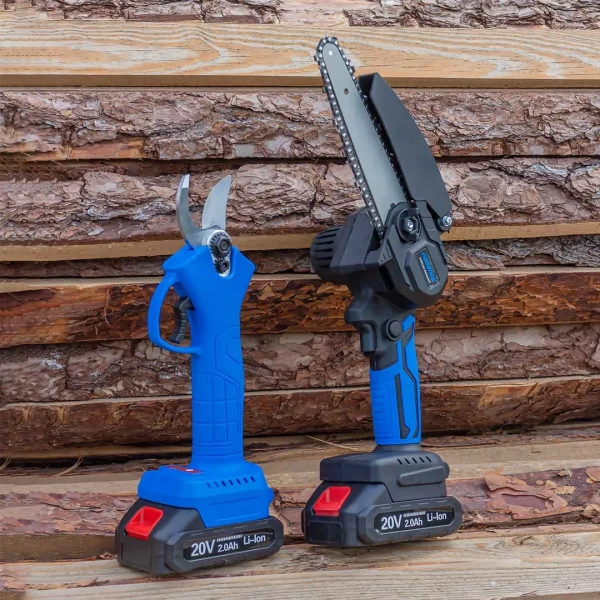 Набор cадового аккумуляторного инструмента (пила сабельная аккумуляторная WT02F1230, пила сабельная аккумуляторная CSR 1118 E) в комплекте с аксессуар