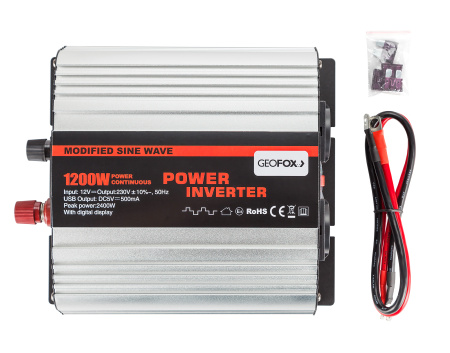 Автомобильный инвертор Geofox MD 1200W/12v -2р