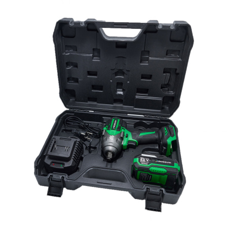 Гайковерт аккумуляторный ROSSVIK RIW1000/1 (1/2", 1000 Нм, 21 В, 1,9 кг, 1 АКБ, ЗУ, кейс)