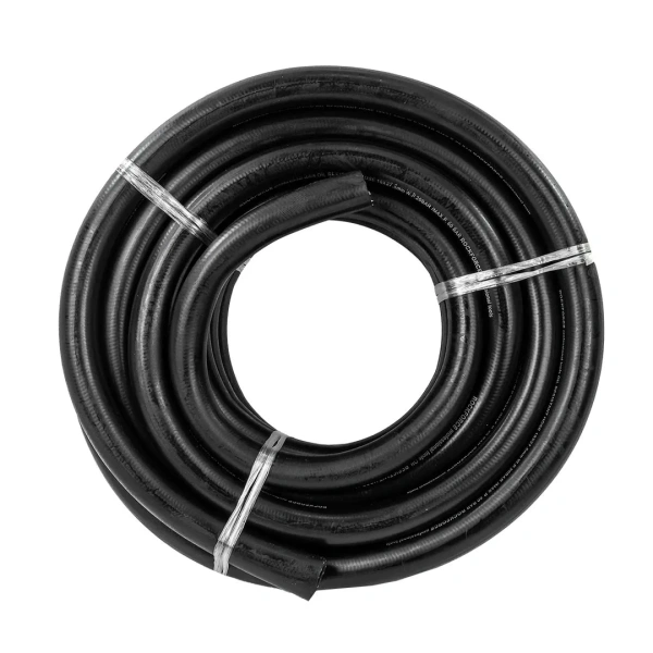 Шланг резиновый армированый бензо-маслостойкий 18х27.5ммх15м(повышенная гибкость и сопротивление к излому,раб.давл.20bar,max60bar,-30C°+70C°,DIN20018)