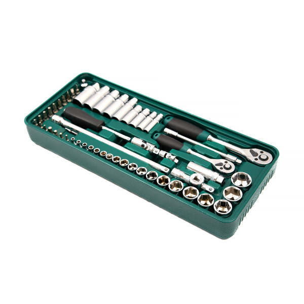 Набор инструмента ROSSVIK LST057 (головки 1/4", 3/8", ложемент, 57 предметов)