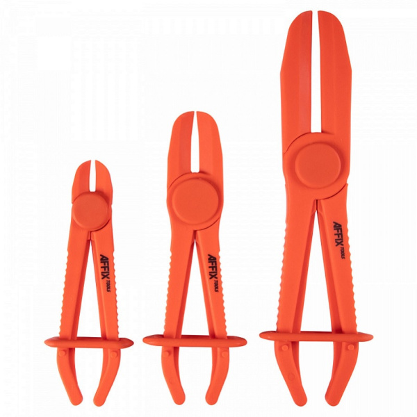 Зажимы для шлангов пластиковые AFFIX AF10960104, 15-60 мм, 3 предмета