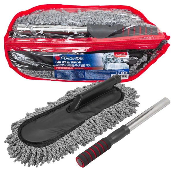 Автомобильная щетка телескопическая ( длина 700-850мм, щетка 390х130мм)