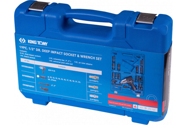 Пневматический ударный гайковерт KING TONY 44108AMP01