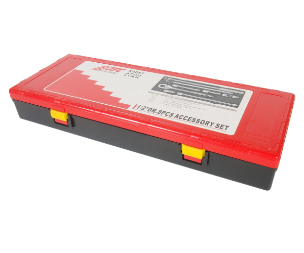 Набор инструментов слесарно-монтажный JTC K4081 (ключ трещот. 1/2", 36 зуб., ворот., удлинит., 8 предметов)