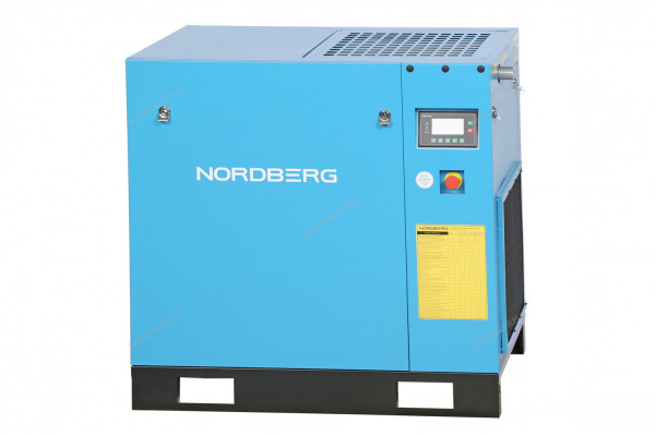 Компрессор винтовой NORDBERG NCC20 (15 кВт, 10 бар, 1910 л/мин, IP55, без ресивера)