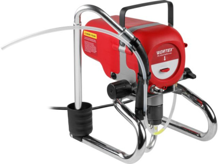 Безвоздушный окрасочный аппарат WORTEX LS 2215 в кор. 1200 Вт, 1.6 л/мин, 227 Бар, шланг 7.6 м