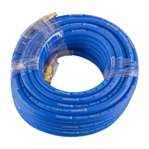 Шланг резиновый воздушный армированный с фитингами 8мм x 14мм x 20м