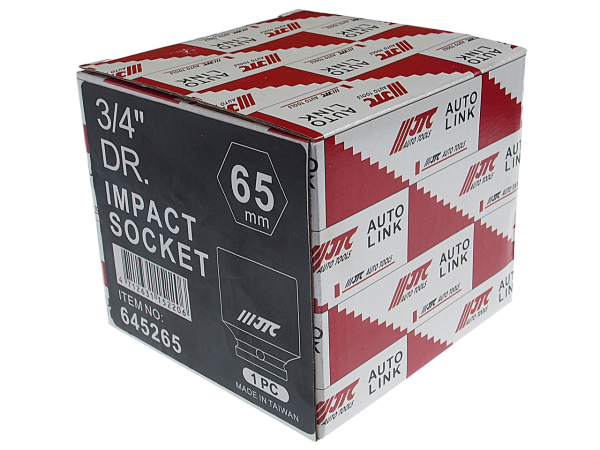 Головка торцевая ударная JTC 645265 (3/4", 65 мм, L=80 мм)