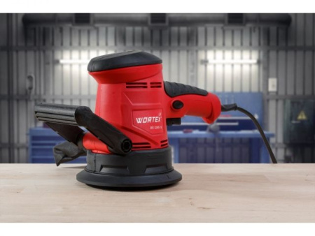 Эксцентриковая шлифмашина WORTEX LX RS 1245-1 E в кор. 450 Вт, 125 мм, 3000-13000 об/мин
