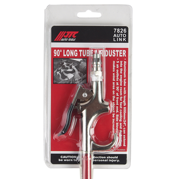 Пистолет продувочный пневматический с боковым обдувом JTC 7826 (сопло 600 мм, 5 отверстий)