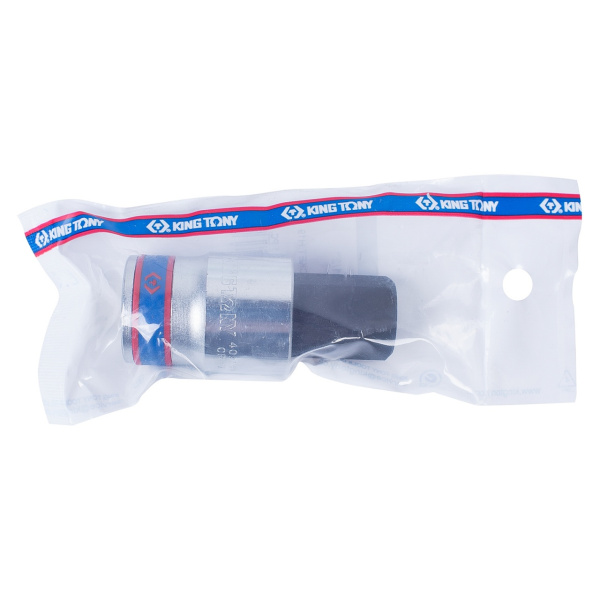 Насадка (бита) торцевая 1/2", HEX, 19 мм, L = 60 мм KING TONY 402519