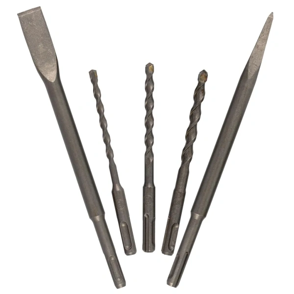 Перфоратор электрический(сверла 5,7,8х140мм,зубило плоское20х220мм,пика,уголь-е щетки,220V,50/60Гц,800W,0-1300 об/мин,2.8Дж,maxØ сверл.-24мм)в кейсе