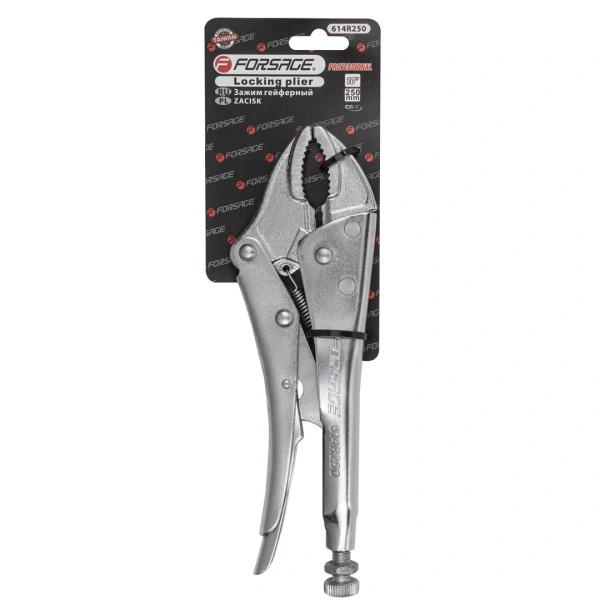 Зажим гейферный ''прямой захват''10''-250мм, на блистере