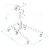 Стенд для ремонта двигателя с редуктором складной NORDBERG N30091R (500 кг)