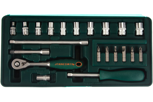 Набор головок торцевых S04H2721S, 1/4"DR, 4-13 мм, 21 предмет