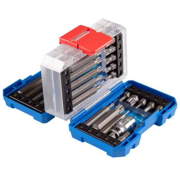 KING TONY Набор вставок (бит) 10 мм, Torx, Spline, Hex, 41 предмет