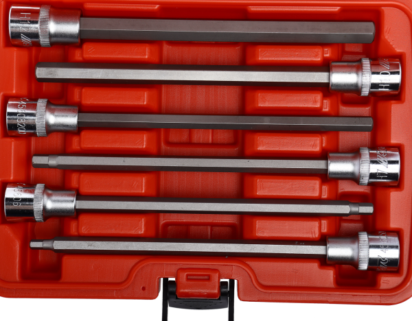 Набор головок с насадкой удлиненные H5-H12 JTC 7256 (в кейсе, 1/2", 6 предметов)