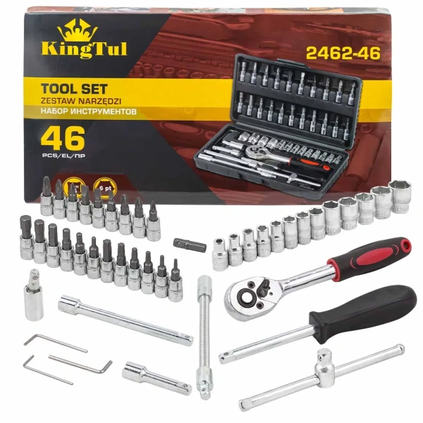 Набор инструмента 46пр. 1/4''(6-гран.)(4-14мм)