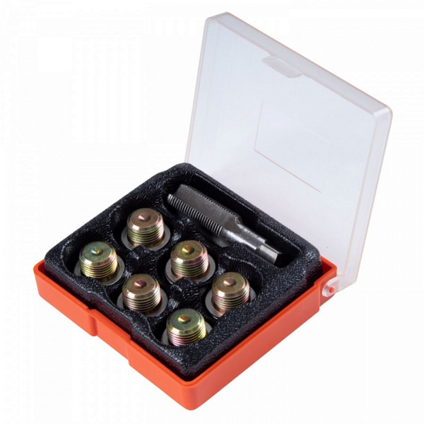Набор для ремонта масляных пробок AFFIX AF10347018С, М18х1,5, кейс, 19 предметов