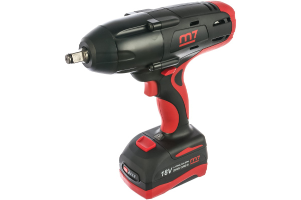 Гайковерт аккумуляторный ударный MIGHTY SEVEN DW-18502, 1/2", 1220 Нм, 18 В