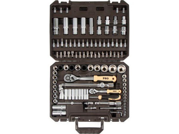 Набор головок и бит 110пр. 1/4",1/2" PRO STARTUL DAKAR (PRO-110DK)